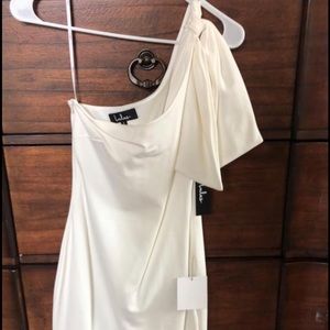 White one shoulder dress. NWT.